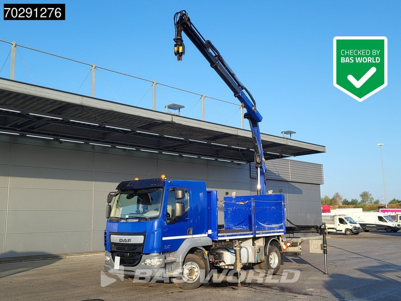 DAF LF 260 LF 4X2 HIAB 111 B-2 Hiduo Crane Automatic ACC Euro 6 - Camião de caixa aberta/ Plataforma, Camião grua: foto 1 DAF LF 260 LF 4X2 HIAB 111 B-2 Hiduo Crane Automatic ACC Euro 6 - Camião de caixa aberta/ Plataforma, Camião grua: foto 1
