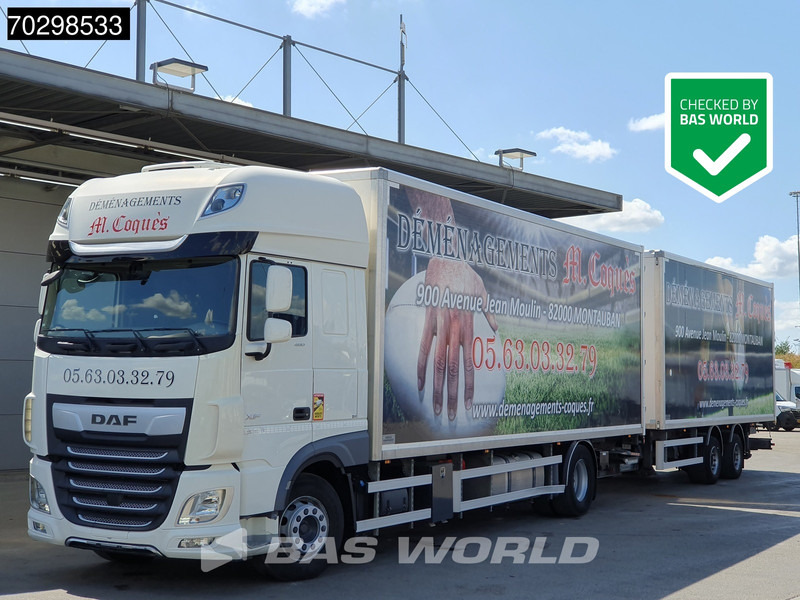DAF XF 480 4X2 NL Combi 1500kg Ladebordwand Retarder Standklima Automatic ACC Euro 6 - Camião furgão: foto 1 DAF XF 480 4X2 NL Combi 1500kg Ladebordwand Retarder Standklima Automatic ACC Euro 6 - Camião furgão: foto 1