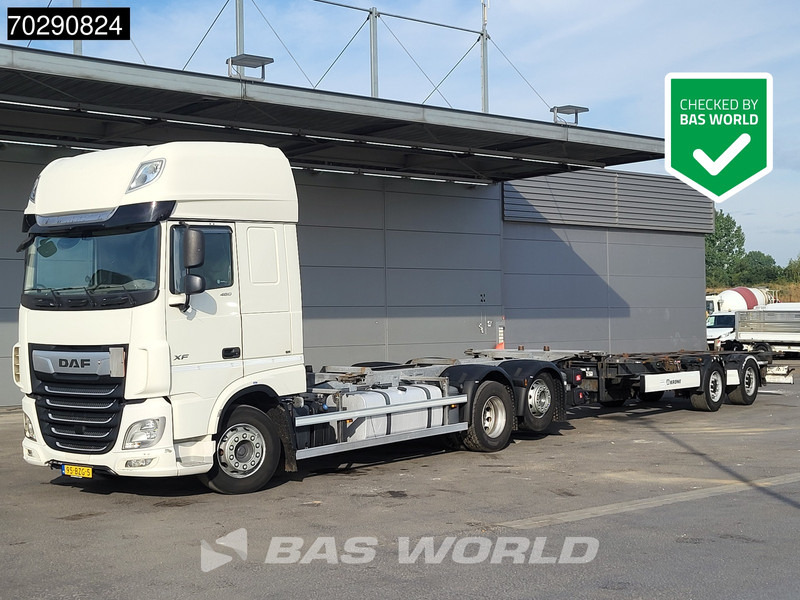 DAF XF 480 6X2 Combi NL-Truck BDF Retarder Liftaxle Automatic ACC Euro 6 - Camião transportador de contêineres/ Caixa móvel: foto 1 DAF XF 480 6X2 Combi NL-Truck BDF Retarder Liftaxle Automatic ACC Euro 6 - Camião transportador de contêineres/ Caixa móvel: foto 1