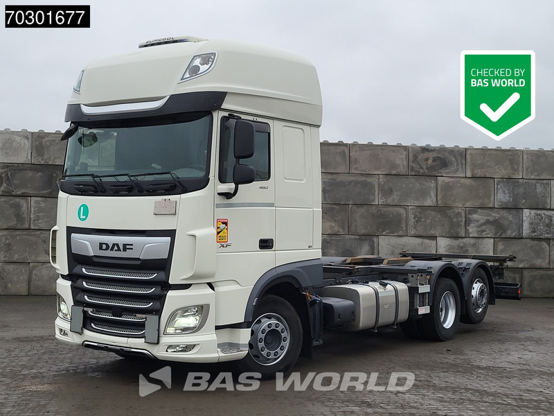 DAF XF 480 6X2 FAN Lift + Steering Axle Retarder Full Air - Camião transportador de contêineres/ Caixa móvel: foto 1 DAF XF 480 6X2 FAN Lift + Steering Axle Retarder Full Air - Camião transportador de contêineres/ Caixa móvel: foto 1