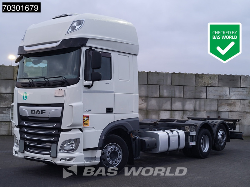 DAF XF 480 6X2 FAN Retarder Lift+Steering Axle Full Air Euro 6 - Camião transportador de contêineres/ Caixa móvel: foto 1 DAF XF 480 6X2 FAN Retarder Lift+Steering Axle Full Air Euro 6 - Camião transportador de contêineres/ Caixa móvel: foto 1