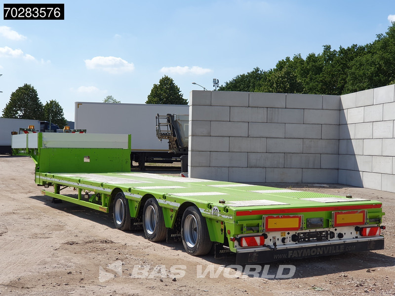 Faymonville F-S43-1AAF 3 axles Extendable Twistlocks 3x Hydraulic Steering Galvanised - Semi-reboque baixa: foto 2 Faymonville F-S43-1AAF 3 axles Extendable Twistlocks 3x Hydraulic Steering Galvanised - Semi-reboque baixa: foto 2