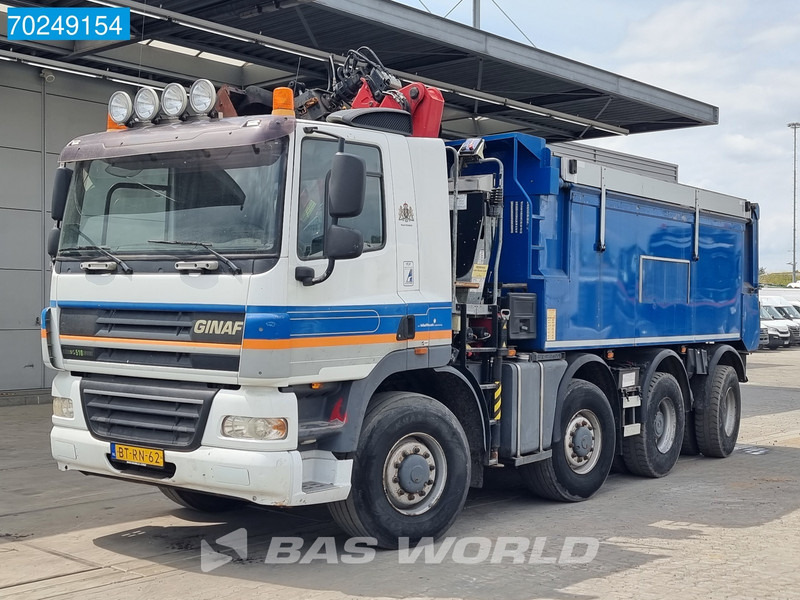 Ginaf X4243TS 8X4 NL-Truck HMF1643-Z Crane 17m3 Ruizeveld Tipper Big-Axle Lift+Lenkachse - Camião basculante, Camião grua: foto 1 Ginaf X4243TS 8X4 NL-Truck HMF1643-Z Crane 17m3 Ruizeveld Tipper Big-Axle Lift+Lenkachse - Camião basculante, Camião grua: foto 1