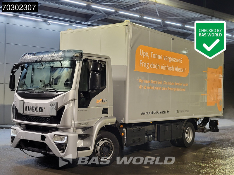 Iveco 120-250 Eurocargo 4X2 12tonner Automatic 1500kg Ladebordwand ACC Euro 6 - Camião furgão: foto 1 Iveco 120-250 Eurocargo 4X2 12tonner Automatic 1500kg Ladebordwand ACC Euro 6 - Camião furgão: foto 1