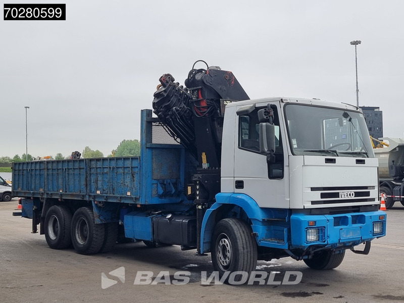 Camião de caixa aberta/ Plataforma, Camião grua Iveco EuroTrakker 310 6X4 Palfinger PK36002 Kran Crane Manual Big-Axle Euro 3: foto 9