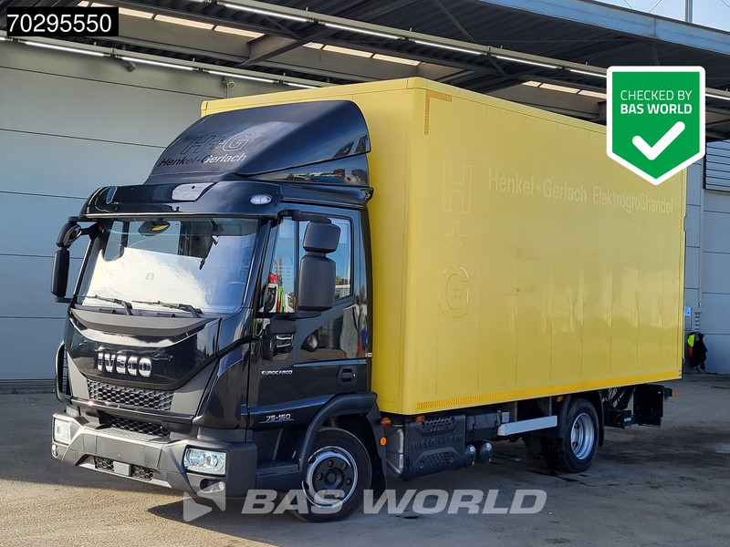 Iveco Eurocargo 75E160 4X2 7.5tonner Automatic 1000kg Ladebordwand Euro 6 - Camião furgão: foto 1 Iveco Eurocargo 75E160 4X2 7.5tonner Automatic 1000kg Ladebordwand Euro 6 - Camião furgão: foto 1