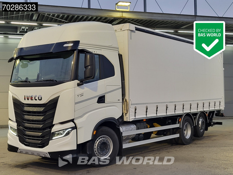 Iveco S-Way 490 6X2 NEW! 2000kg Ladebordwand Retarder Automatic Navi ACC Standklima - Camião de lona: foto 1 Iveco S-Way 490 6X2 NEW! 2000kg Ladebordwand Retarder Automatic Navi ACC Standklima - Camião de lona: foto 1
