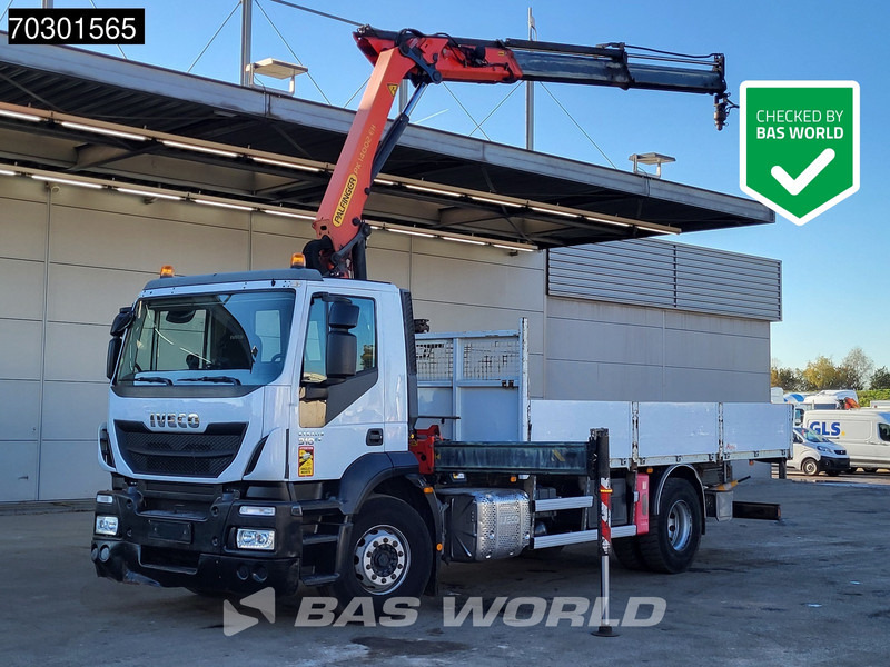 Iveco Stralis 310 4X2 Palfinger PK14002 EH Kran Crane Steel suspension Euro 6 - Camião de caixa aberta/ Plataforma, Camião grua: foto 1 Iveco Stralis 310 4X2 Palfinger PK14002 EH Kran Crane Steel suspension Euro 6 - Camião de caixa aberta/ Plataforma, Camião grua: foto 1