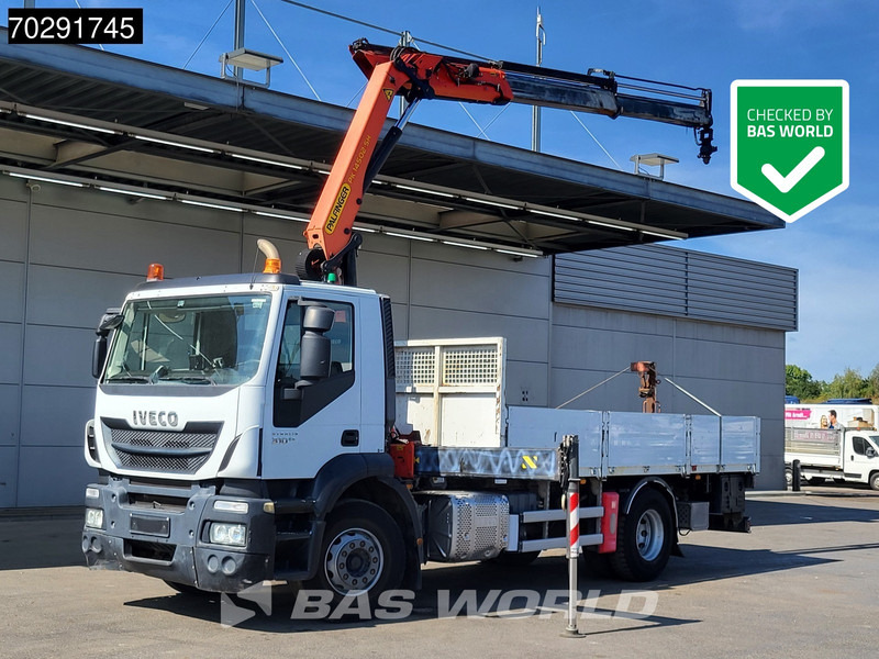 Iveco Stralis 310 4X2 Palfinger PK14502-SH Kran Crane Rotator Steel suspension Euro 6 - Camião de caixa aberta/ Plataforma, Camião grua: foto 1 Iveco Stralis 310 4X2 Palfinger PK14502-SH Kran Crane Rotator Steel suspension Euro 6 - Camião de caixa aberta/ Plataforma, Camião grua: foto 1