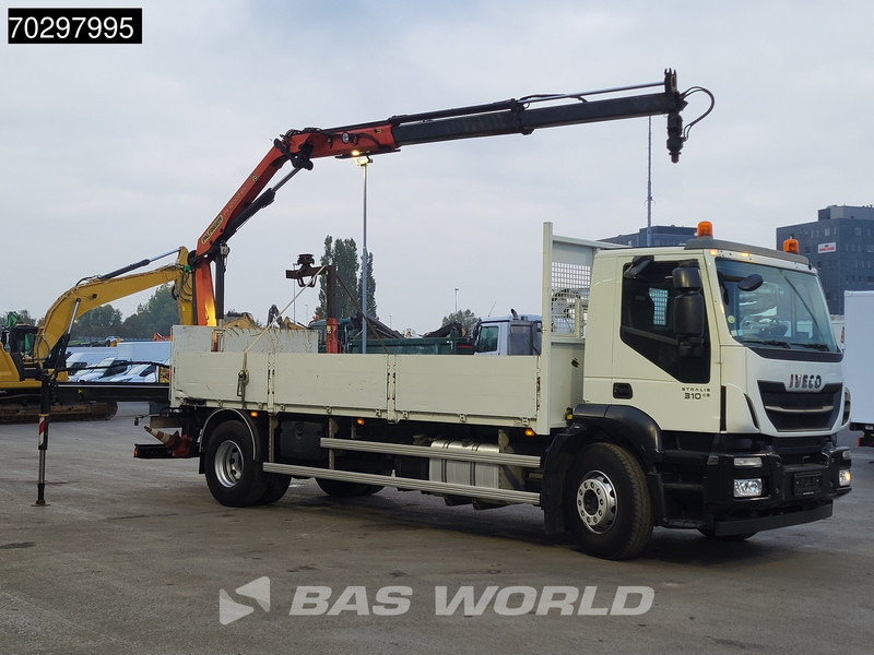 Iveco Stralis 310 Stralis 4X2 Palfinger PK12002 Crane Kran rotator Steelsuspension Automatic Euro 6 - Camião de caixa aberta/ Plataforma, Camião grua: foto 3 Iveco Stralis 310 Stralis 4X2 Palfinger PK12002 Crane Kran rotator Steelsuspension Automatic Euro 6 - Camião de caixa aberta/ Plataforma, Camião grua: foto 3