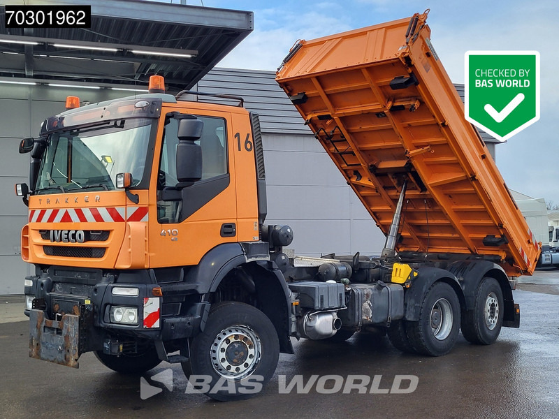 Iveco Trakker 410 6X4 5m3 Meiller 3-way tipper Lift+Steering axle Big-Axle Euro 5 - Camião basculante: foto 1 Iveco Trakker 410 6X4 5m3 Meiller 3-way tipper Lift+Steering axle Big-Axle Euro 5 - Camião basculante: foto 1