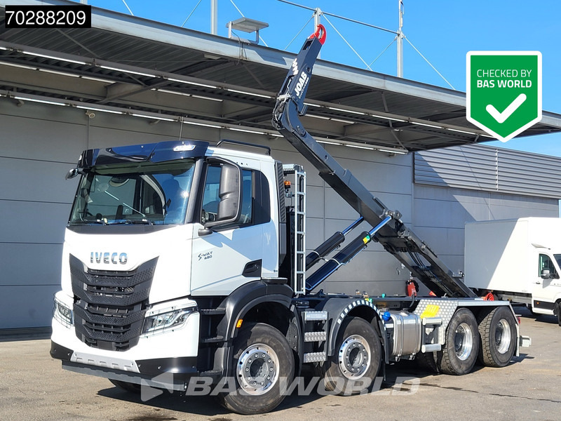Camião polibenne novo Iveco X-Way 480 8X4 NEW! 24tons JOAB containersystem Retarder Alcoa Big-Axle Navi LED Euro 6: foto 1