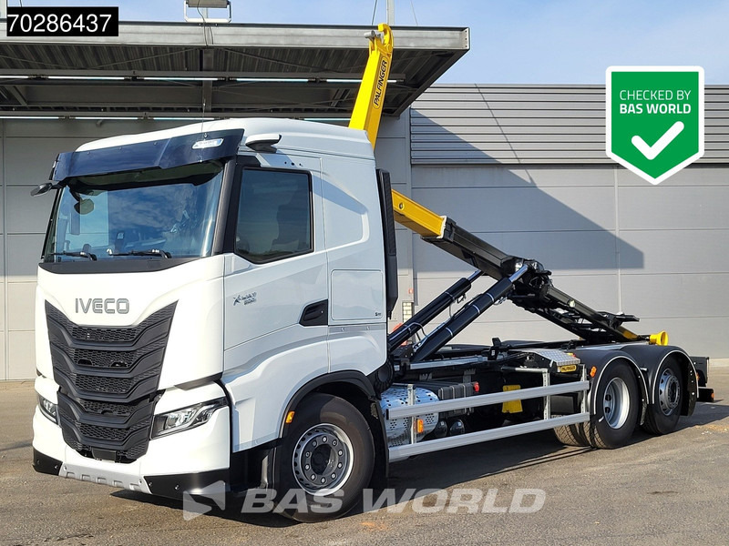 Iveco X-Way 580 6X2 Palfinger PHT20SLD5 Hooklift Lift+steering Axle Automatic Navi ACC LED Euro 6 - Camião polibenne: foto 1 Iveco X-Way 580 6X2 Palfinger PHT20SLD5 Hooklift Lift+steering Axle Automatic Navi ACC LED Euro 6 - Camião polibenne: foto 1