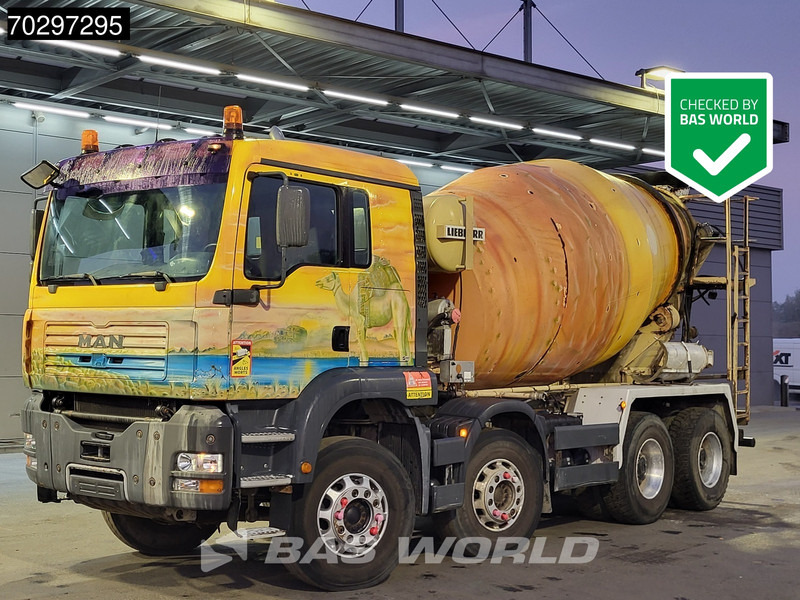 MAN 35.363 8X4 9m3 Liebherr mixer Big-Axle Steelsuspension Automatic Euro 3 - Camião betoneira: foto 1 MAN 35.363 8X4 9m3 Liebherr mixer Big-Axle Steelsuspension Automatic Euro 3 - Camião betoneira: foto 1
