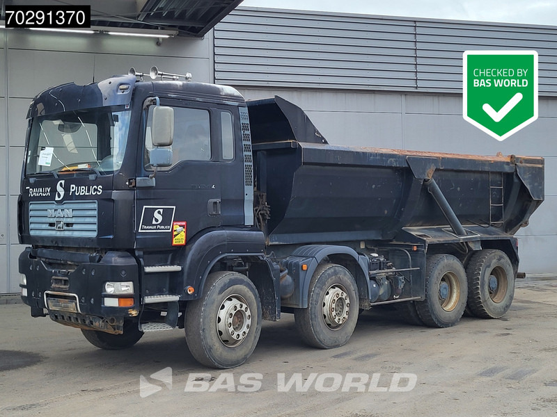 MAN TGA 35.480 8X4 BROKEN ENGINE 16m3 tipper Steel suspension Manual Retarder Euro 2 - Camião basculante: foto 1 MAN TGA 35.480 8X4 BROKEN ENGINE 16m3 tipper Steel suspension Manual Retarder Euro 2 - Camião basculante: foto 1