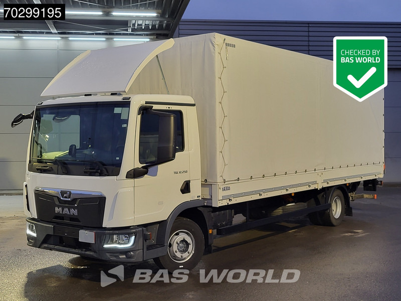 MAN TGL 12.250 4X2 Low Mileage! 12tonner 1500kg Ladebordwand Automatic Euro 6 - Camião de lona: foto 1 MAN TGL 12.250 4X2 Low Mileage! 12tonner 1500kg Ladebordwand Automatic Euro 6 - Camião de lona: foto 1