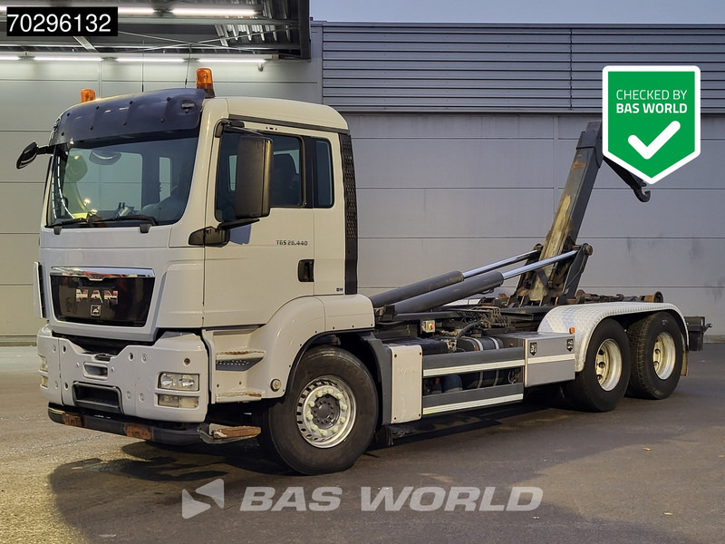 MAN TGS 26.440 6X4 ANG containersystem Retarder Manual Euro 5 - Camião polibenne: foto 1 MAN TGS 26.440 6X4 ANG containersystem Retarder Manual Euro 5 - Camião polibenne: foto 1