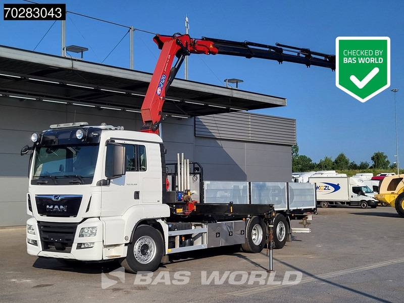 MAN TGS 26.460 TGS 6X2 Retarder HMF 2120K 6x Extensions Crane Kran Navi Euro 6 - Camião de caixa aberta/ Plataforma, Camião grua: foto 1 MAN TGS 26.460 TGS 6X2 Retarder HMF 2120K 6x Extensions Crane Kran Navi Euro 6 - Camião de caixa aberta/ Plataforma, Camião grua: foto 1