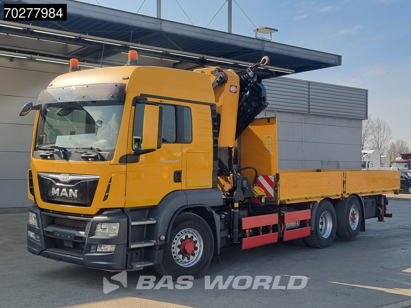 Camião de caixa aberta/ Plataforma, Camião grua MAN TGS 26.480 6X4 HMF 5020 K6 Crane Kran 6x2H4 Hydrodrive Euro 6: foto 6