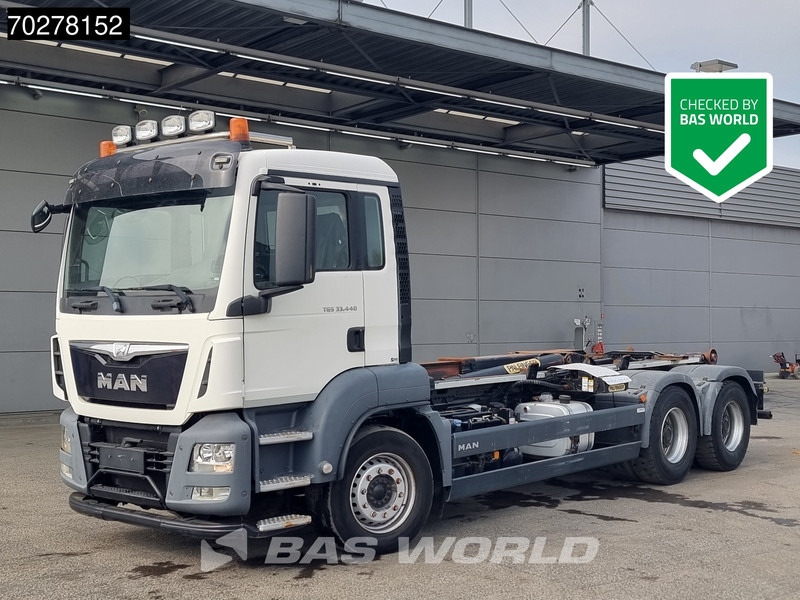 MAN TGS 33.440 6X4 20tons Palfinger T20-31 MPA hooklift Big-Axle Euro 6 - Camião polibenne: foto 3 MAN TGS 33.440 6X4 20tons Palfinger T20-31 MPA hooklift Big-Axle Euro 6 - Camião polibenne: foto 3