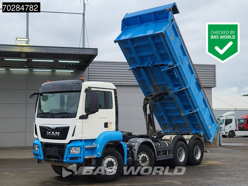 MAN TGS 35.440 8X4 14m3 Meiller 2-way tipper Automatic Big-Axle Steelsuspension Euro 6 - Camião basculante: foto 1 MAN TGS 35.440 8X4 14m3 Meiller 2-way tipper Automatic Big-Axle Steelsuspension Euro 6 - Camião basculante: foto 1