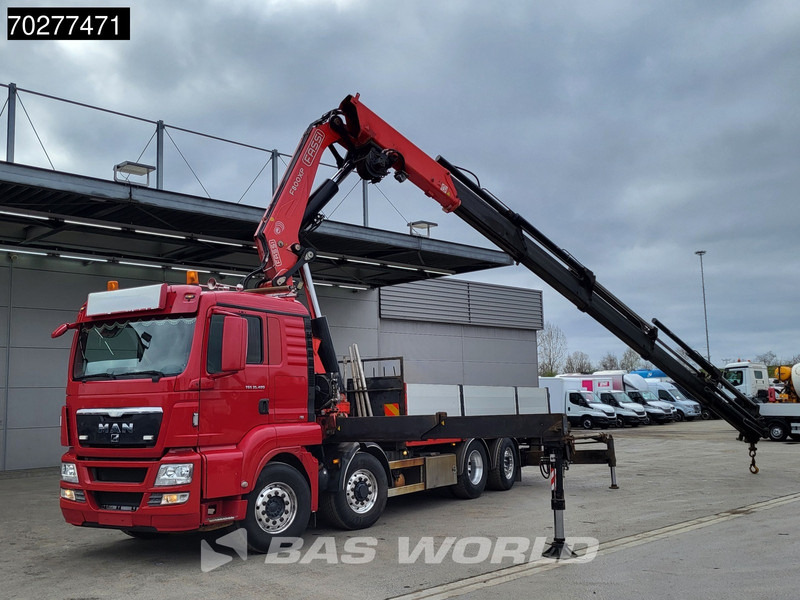 MAN TGS 35.480 8X4 Fassi F800BXP.28 Kran Crane Hydrodrive Lift-Lenkachse Euro 4 - Camião de caixa aberta/ Plataforma, Camião grua: foto 3 MAN TGS 35.480 8X4 Fassi F800BXP.28 Kran Crane Hydrodrive Lift-Lenkachse Euro 4 - Camião de caixa aberta/ Plataforma, Camião grua: foto 3