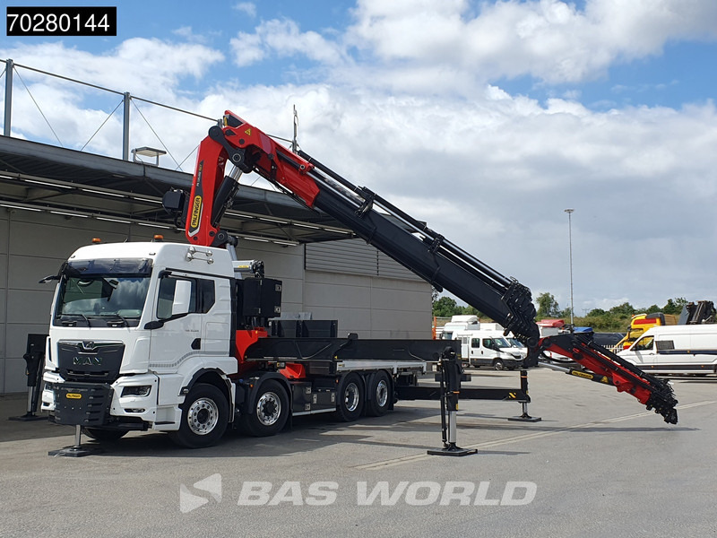 MAN TGS 35.520 8X4 Palfinger PK135.002 TEC 7 Kran Crane Hydrodrive Lift+steering axle Navi LED Euro 6 - Camião de caixa aberta/ Plataforma, Camião grua: foto 5 MAN TGS 35.520 8X4 Palfinger PK135.002 TEC 7 Kran Crane Hydrodrive Lift+steering axle Navi LED Euro 6 - Camião de caixa aberta/ Plataforma, Camião grua: foto 5
