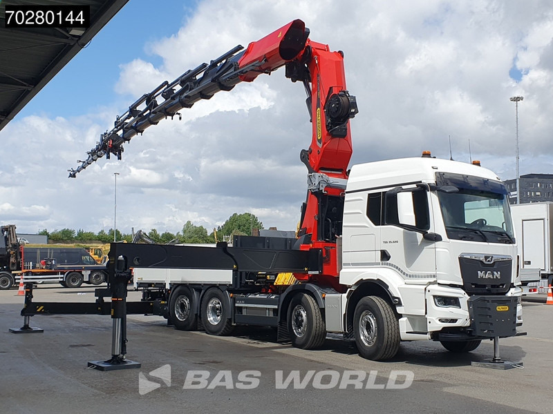 MAN TGS 35.520 8X4 Palfinger PK135.002 TEC 7 Kran Crane Hydrodrive Lift+steering axle Navi LED Euro 6 - Camião de caixa aberta/ Plataforma, Camião grua: foto 3 MAN TGS 35.520 8X4 Palfinger PK135.002 TEC 7 Kran Crane Hydrodrive Lift+steering axle Navi LED Euro 6 - Camião de caixa aberta/ Plataforma, Camião grua: foto 3