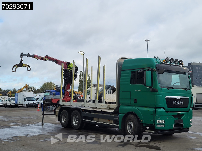 MAN TGX 26.540 6X4 TAJFUN L150Z.96 woodcrane Holztransport Manual Retarder Euro 5 - Camião de transporte de madeira, Camião grua: foto 3 MAN TGX 26.540 6X4 TAJFUN L150Z.96 woodcrane Holztransport Manual Retarder Euro 5 - Camião de transporte de madeira, Camião grua: foto 3