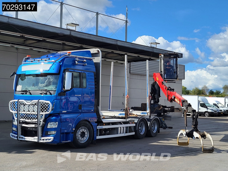 MAN TGX 33.580 TGX 6X4 XLX Palfinger M12L83 Retarder Navi Xenon Euro 6 - Camião de transporte de madeira, Camião grua: foto 5 MAN TGX 33.580 TGX 6X4 XLX Palfinger M12L83 Retarder Navi Xenon Euro 6 - Camião de transporte de madeira, Camião grua: foto 5