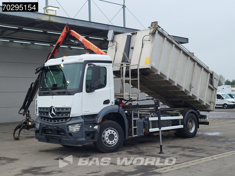 Mercedes-Benz Actros 1833 4X2 Palfinger PK7.501 SLD Kran Crane 17m3 tipper Big-Axle Euro 6 - Camião basculante, Camião grua: foto 5 Mercedes-Benz Actros 1833 4X2 Palfinger PK7.501 SLD Kran Crane 17m3 tipper Big-Axle Euro 6 - Camião basculante, Camião grua: foto 5