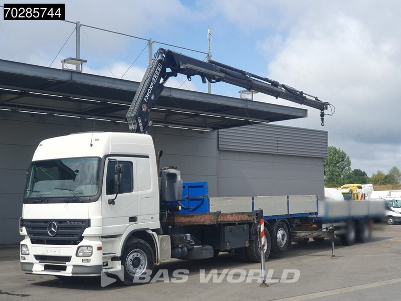 Mercedes-Benz Actros 2532 6X2 Fassi F330D3 Crane Kran Lift+steering Axle 3-Pedals Euro 3 - Camião de caixa aberta/ Plataforma, Camião grua: foto 5 Mercedes-Benz Actros 2532 6X2 Fassi F330D3 Crane Kran Lift+steering Axle 3-Pedals Euro 3 - Camião de caixa aberta/ Plataforma, Camião grua: foto 5
