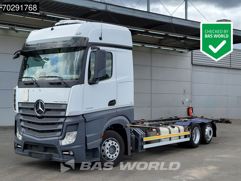 Mercedes-Benz Actros 2542 Actros 6X2 BDF Full air suspension BigSpace Standklima Automatic Euro 6 - Camião transportador de contêineres/ Caixa móvel: foto 1 Mercedes-Benz Actros 2542 Actros 6X2 BDF Full air suspension BigSpace Standklima Automatic Euro 6 - Camião transportador de contêineres/ Caixa móvel: foto 1