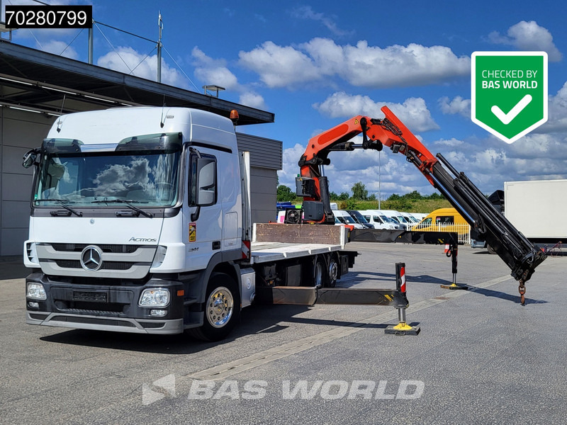 Mercedes-Benz Actros 2544 6X2 Palfinger PK53002SH Kran Crane Lift-Lenkachse Euro 5 - Camião de caixa aberta/ Plataforma, Camião grua: foto 1 Mercedes-Benz Actros 2544 6X2 Palfinger PK53002SH Kran Crane Lift-Lenkachse Euro 5 - Camião de caixa aberta/ Plataforma, Camião grua: foto 1