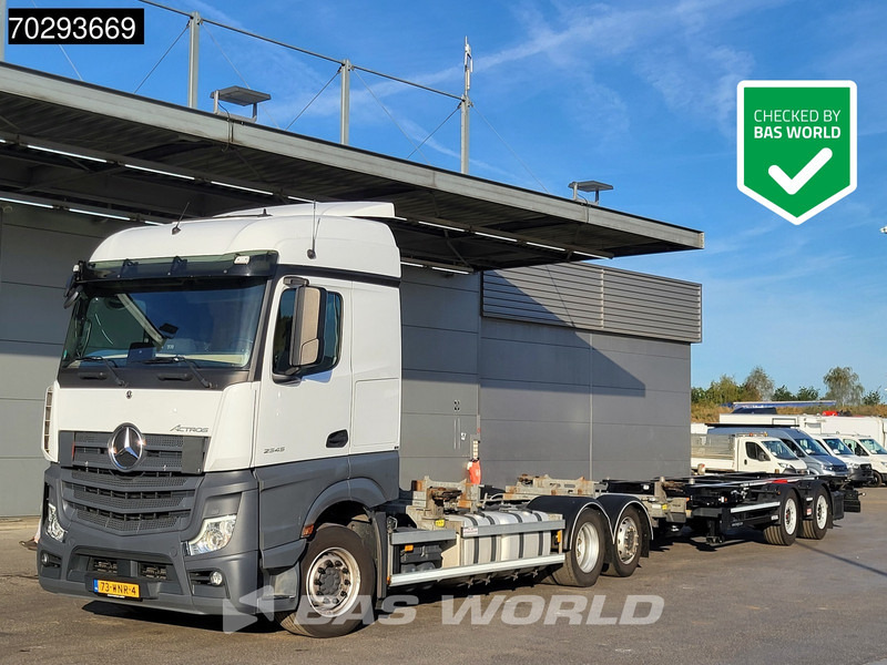 Mercedes-Benz Actros 2545 Actros 6X2 NL-Truck BDF Combi Retarder Lift Asche ACC Xenon Navi Euro 6 - Camião transportador de contêineres/ Caixa móvel: foto 1 Mercedes-Benz Actros 2545 Actros 6X2 NL-Truck BDF Combi Retarder Lift Asche ACC Xenon Navi Euro 6 - Camião transportador de contêineres/ Caixa móvel: foto 1