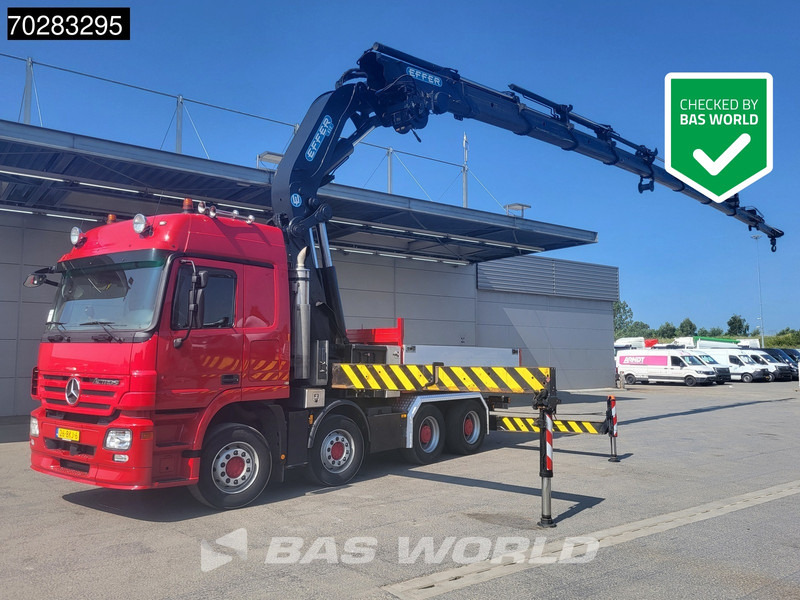 Mercedes-Benz Actros 2648 850 8X4 Effer 850/9S Kran Fifth wheel Big-Axle Automatic Euro 5 - Camião de caixa aberta/ Plataforma, Camião grua: foto 1 Mercedes-Benz Actros 2648 850 8X4 Effer 850/9S Kran Fifth wheel Big-Axle Automatic Euro 5 - Camião de caixa aberta/ Plataforma, Camião grua: foto 1