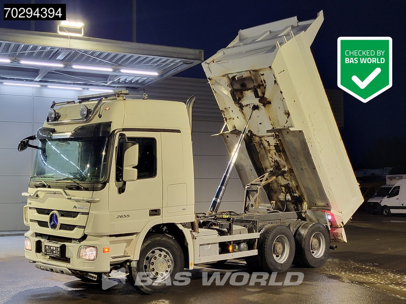 Mercedes-Benz Actros 2655 Actros 6X4 V8 Retarder Big-Axle Steelsuspension 11m3 Euro 5 - Camião basculante: foto 1 Mercedes-Benz Actros 2655 Actros 6X4 V8 Retarder Big-Axle Steelsuspension 11m3 Euro 5 - Camião basculante: foto 1