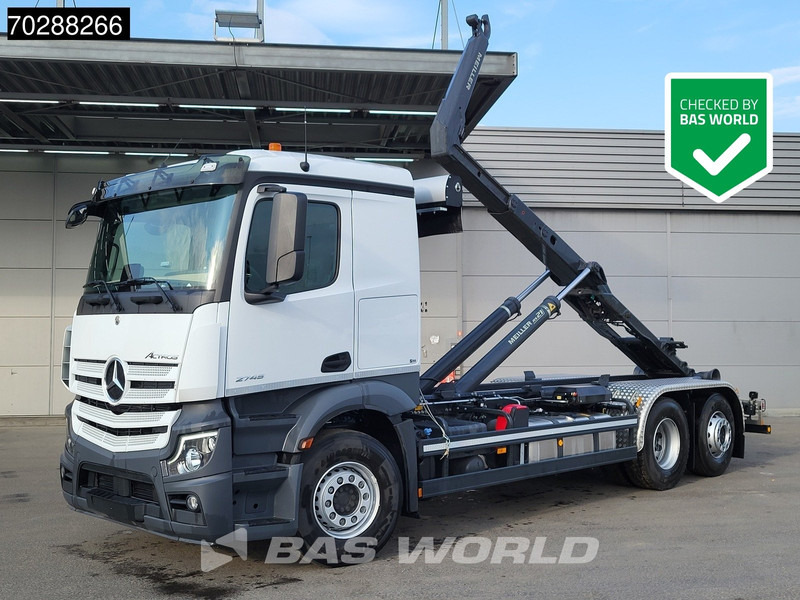 Mercedes-Benz Actros 2745 6X2 New! Meiller RS21.70 Abrollkipper Retarder Lift-Lenk Asche Navi Automatic - Camião polibenne: foto 1 Mercedes-Benz Actros 2745 6X2 New! Meiller RS21.70 Abrollkipper Retarder Lift-Lenk Asche Navi Automatic - Camião polibenne: foto 1
