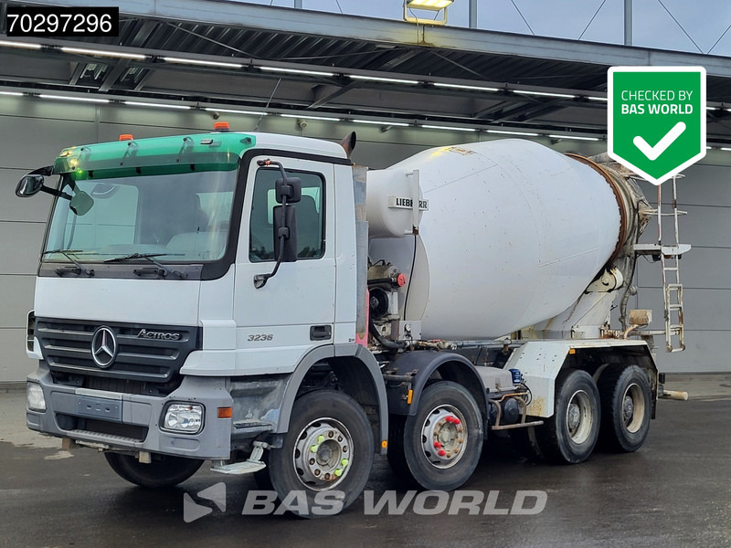 Mercedes-Benz Actros 3236 8X4 9m3 Liebherr Mixer Big-Axle Steelsuspension 3-Pedals Euro 3 - Camião betoneira: foto 1 Mercedes-Benz Actros 3236 8X4 9m3 Liebherr Mixer Big-Axle Steelsuspension 3-Pedals Euro 3 - Camião betoneira: foto 1