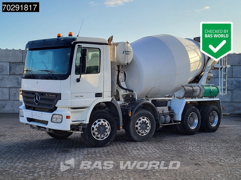 Mercedes-Benz Actros 3236 8X4 9m3 Stetter Mixer Retarder Steelsuspension Big-Axle Euro 3 - Camião betoneira: foto 1 Mercedes-Benz Actros 3236 8X4 9m3 Stetter Mixer Retarder Steelsuspension Big-Axle Euro 3 - Camião betoneira: foto 1
