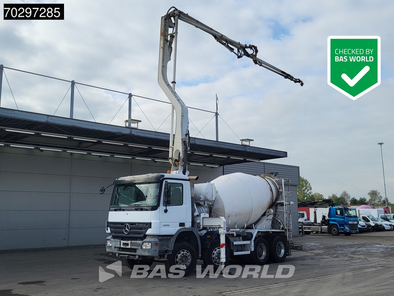 Mercedes-Benz Actros 3241 8X4 7m3 Putzmeister Mixer Big-Axle Steelsuspension Automatic Pompe+Mixer Euro 3 - Autobomba de betão: foto 1 Mercedes-Benz Actros 3241 8X4 7m3 Putzmeister Mixer Big-Axle Steelsuspension Automatic Pompe+Mixer Euro 3 - Autobomba de betão: foto 1