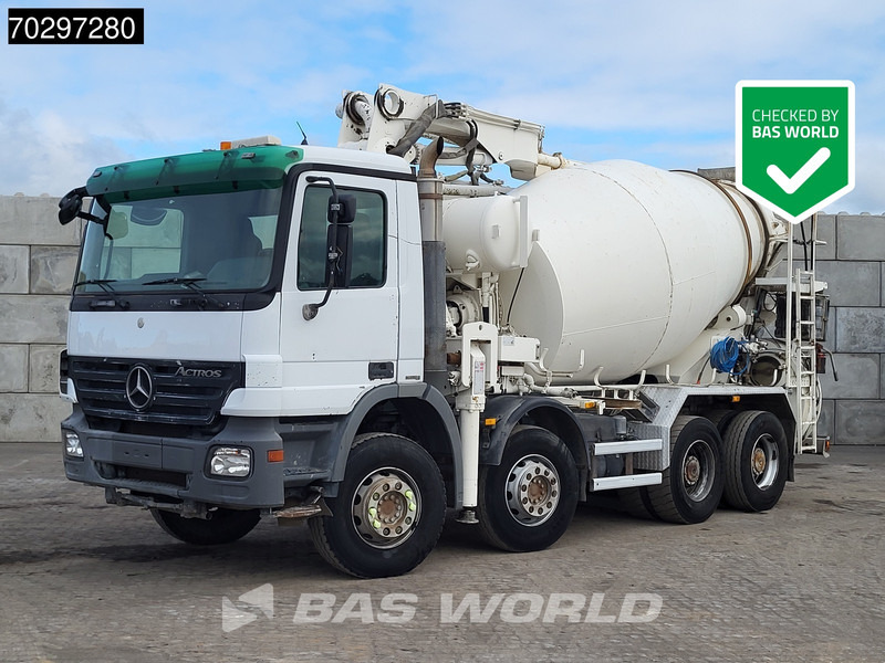 Mercedes-Benz Actros 3241 8X4 7m3 Putzmeister TMM 21-3 Retarder Big-Axle 3-Pedals Steelsuspension Euro 4 - Camião betoneira: foto 1 Mercedes-Benz Actros 3241 8X4 7m3 Putzmeister TMM 21-3 Retarder Big-Axle 3-Pedals Steelsuspension Euro 4 - Camião betoneira: foto 1