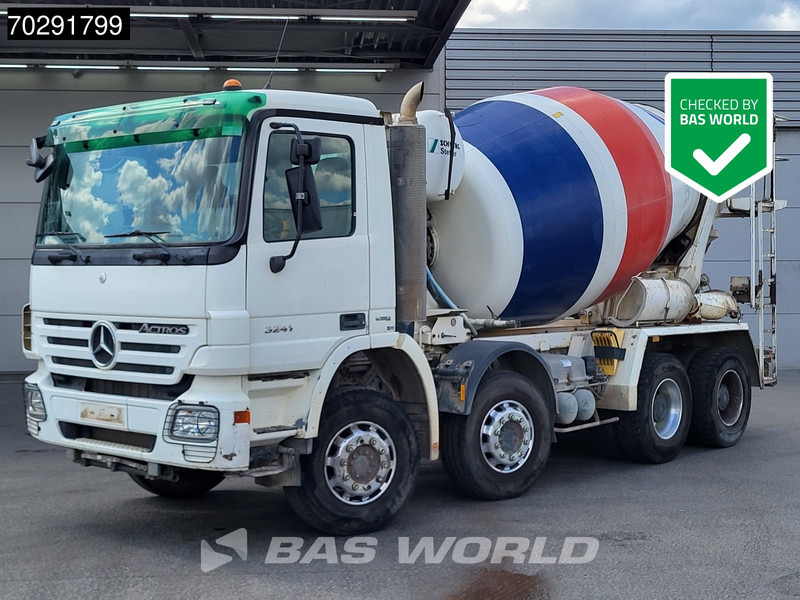 Mercedes-Benz Actros 3241 8X4 9m3 Schwing Stetter Retarder Big-Axle Steelsuspension 3-Pedals Euro 4 - Camião betoneira: foto 1 Mercedes-Benz Actros 3241 8X4 9m3 Schwing Stetter Retarder Big-Axle Steelsuspension 3-Pedals Euro 4 - Camião betoneira: foto 1
