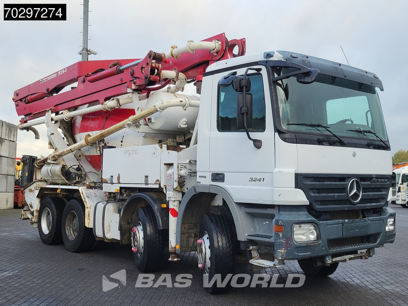 Mercedes-Benz Actros 3241 8X4 Putzmeister M24-3 Pump + 9m3 LIEBHERR Mixer Steelsuspension 3-Pedals Euro 4 - Autobomba de betão: foto 3 Mercedes-Benz Actros 3241 8X4 Putzmeister M24-3 Pump + 9m3 LIEBHERR Mixer Steelsuspension 3-Pedals Euro 4 - Autobomba de betão: foto 3