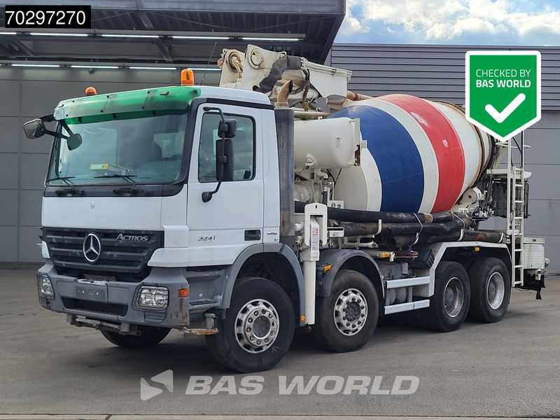 Mercedes-Benz Actros 3241 8X4 Putzmeister TMM 21-3 Mixer Big-Axle Steelsuspension Automatic Euro 4 - Autobomba de betão: foto 1 Mercedes-Benz Actros 3241 8X4 Putzmeister TMM 21-3 Mixer Big-Axle Steelsuspension Automatic Euro 4 - Autobomba de betão: foto 1