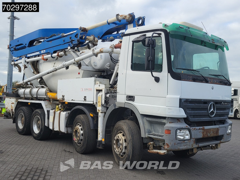 Mercedes-Benz Actros 3241 8X4 Putzmeister TMM 21 +7m3 Liebherr PUMI Steelsuspension 3-Pedals Euro 3 - Autobomba de betão: foto 3 Mercedes-Benz Actros 3241 8X4 Putzmeister TMM 21 +7m3 Liebherr PUMI Steelsuspension 3-Pedals Euro 3 - Autobomba de betão: foto 3
