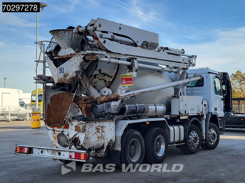 Autobomba de betão Mercedes-Benz Actros 3241 8X4 Putzmeister TMM 21-G2 PUMI 7m3 Mixer Big-Axle Steelsuspension 3-Pedals Euro 3: foto 9 Autobomba de betão Mercedes-Benz Actros 3241 8X4 Putzmeister TMM 21-G2 PUMI 7m3 Mixer Big-Axle Steelsuspension 3-Pedals Euro 3: foto 9
