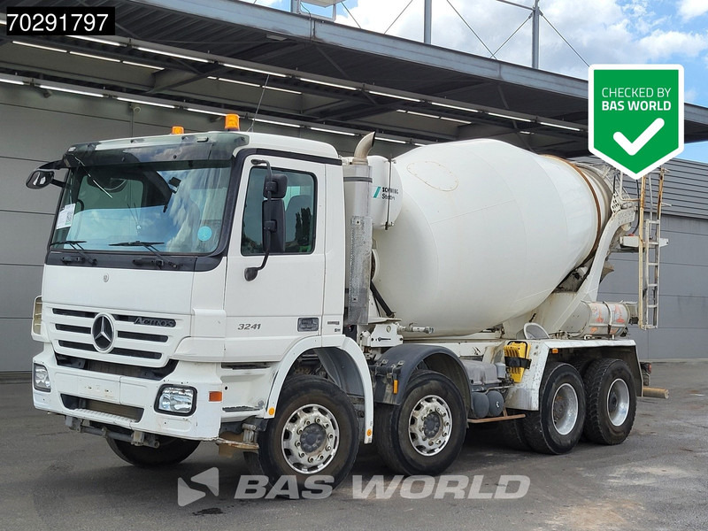 Mercedes-Benz Actros 3241 8X4 Retarder 9m3 Stetter Steelsuspension 3-Pedals Euro 4 - Camião betoneira: foto 1 Mercedes-Benz Actros 3241 8X4 Retarder 9m3 Stetter Steelsuspension 3-Pedals Euro 4 - Camião betoneira: foto 1