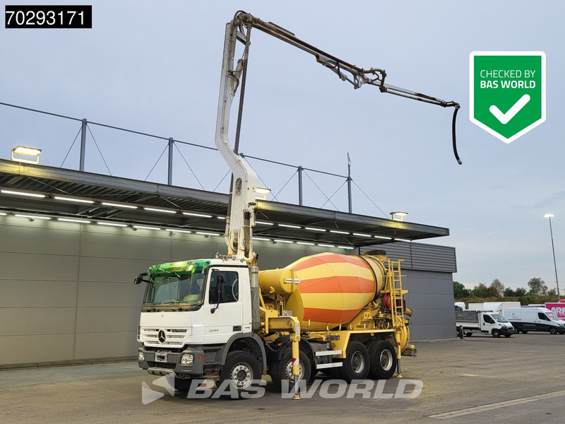 Mercedes-Benz Actros 3244 8X4 Retarder Putzmeister 24 Mtrs Pumi Big-Axle 3-Pedals Euro 4 - Autobomba de betão: foto 1 Mercedes-Benz Actros 3244 8X4 Retarder Putzmeister 24 Mtrs Pumi Big-Axle 3-Pedals Euro 4 - Autobomba de betão: foto 1