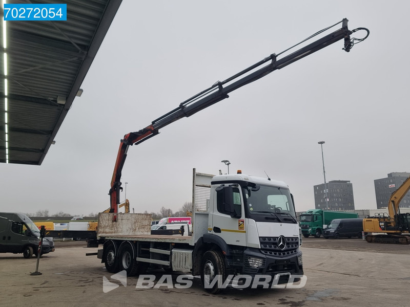 Mercedes-Benz Arocs 2536 6X2 Palfinger PK 16002 Crane Lenkasche Euro 6 - Camião de caixa aberta/ Plataforma, Camião grua: foto 3 Mercedes-Benz Arocs 2536 6X2 Palfinger PK 16002 Crane Lenkasche Euro 6 - Camião de caixa aberta/ Plataforma, Camião grua: foto 3